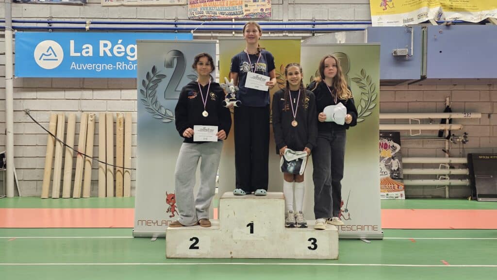 Podium Régional M15 Dames : de gauche à droite Alma Pannetier et Hélène Ostermann